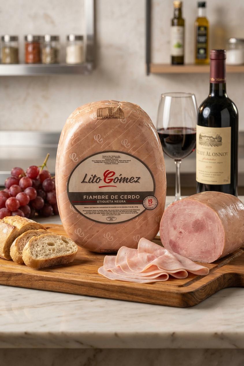 FIAMBRE DE CERDO ETIQUETA NEGRA GORDO (CON COBERTURA)